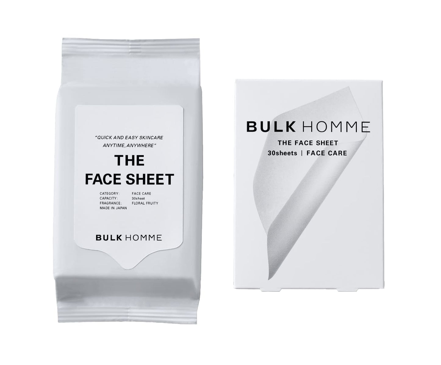 BULK HOMME THE FACE SHEET 30 sheets