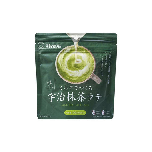 Tsuboshi Seicha Honpo Uji Matcha Latte Made with Milk, 3.5 oz (100 g)