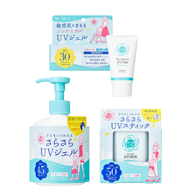 ishizawa-lab UV Care Smooth UV Gel / Dry-touch UV Stick / Non-Chemical UV Gel from Japan