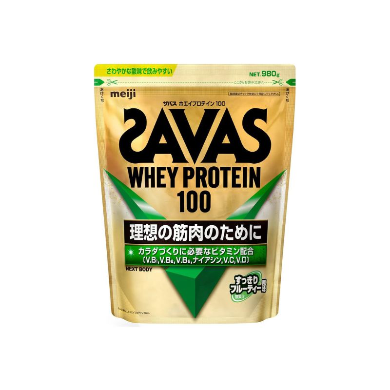 SAVAS Whey Protein 100 Strawberry Flavor 980g Meiji Direct from Japan