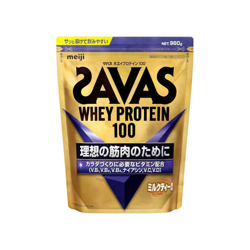 SAVAS Whey Protein 100 Strawberry Flavor 980g Meiji Direct from Japan