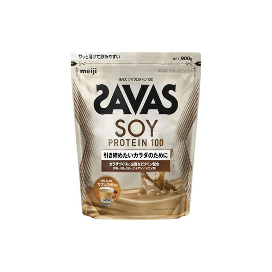 SAVAS Soyprotein 100 Cafe Latte Flavor 900g Meiji