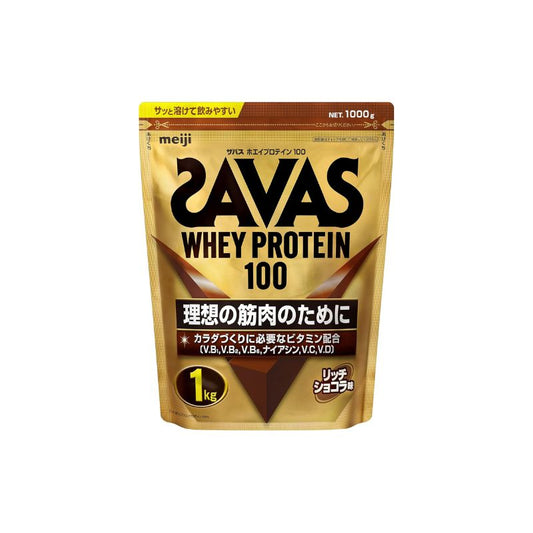 SAVAS Whey protein 100 rich chocolate flavor 1 kg Meiji
